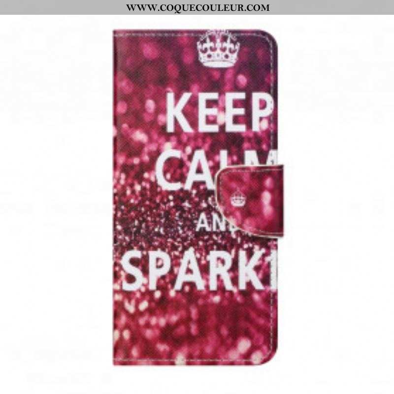 Housse Motorola Edge 20 Keep Calm and Sparkle