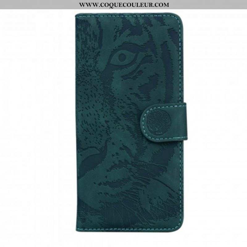 Housse Motorola Edge 20 Empreinte Face de Tigre