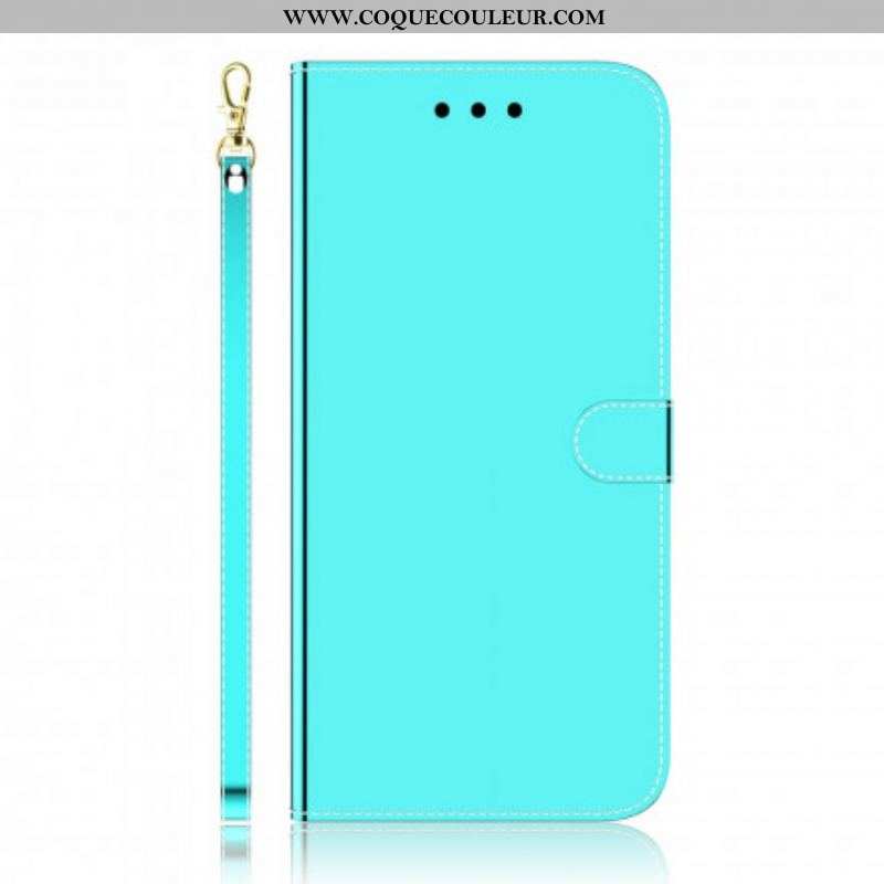 Housse Motorola Edge 20 Simili Cuir Couverture Miroir
