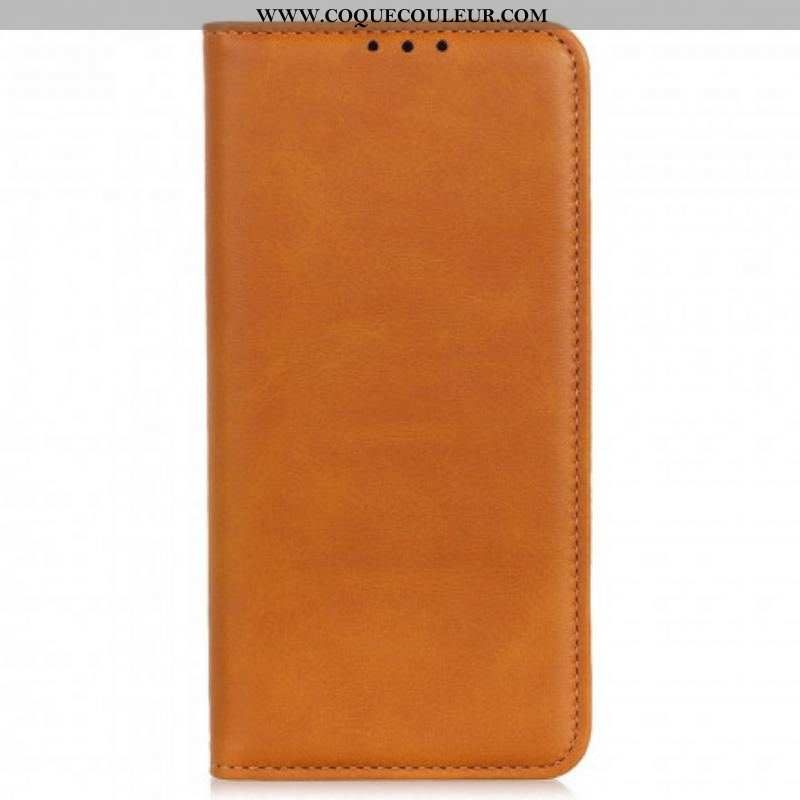 Flip Cover Motorola Edge 20 Pro Cuir Fendu Design