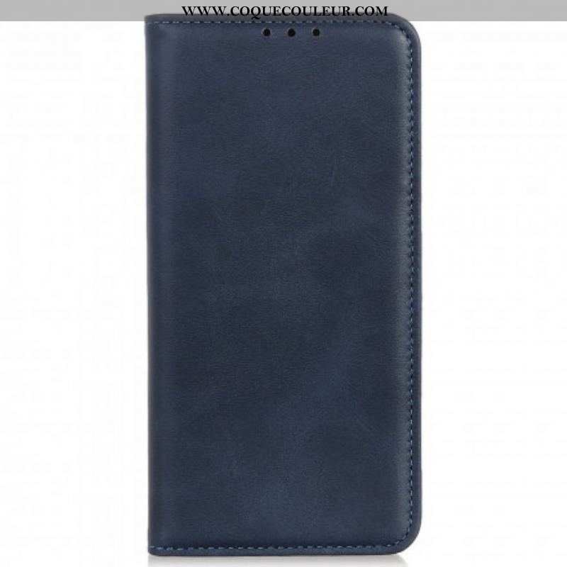 Flip Cover Motorola Edge 20 Pro Cuir Fendu Design