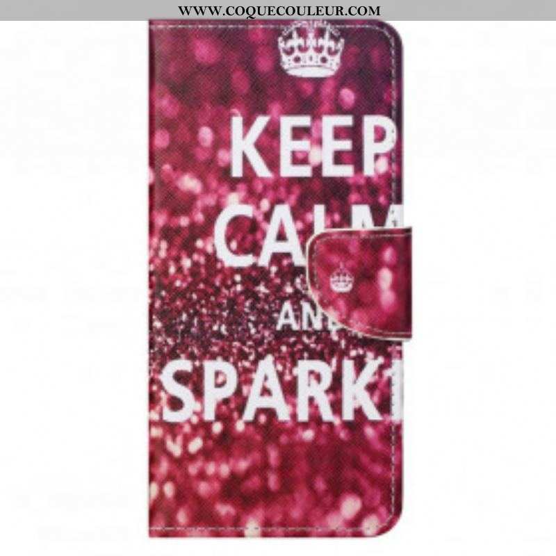 Housse Motorola Edge 20 Pro Keep Calm and Sparkle