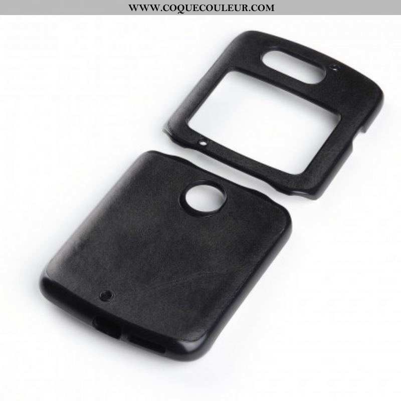 Coque Motorola Razr 5G Simili Cuir