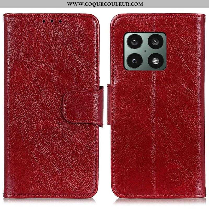 Housse OnePlus 10 Pro 5G Cuir Nappa Fendu