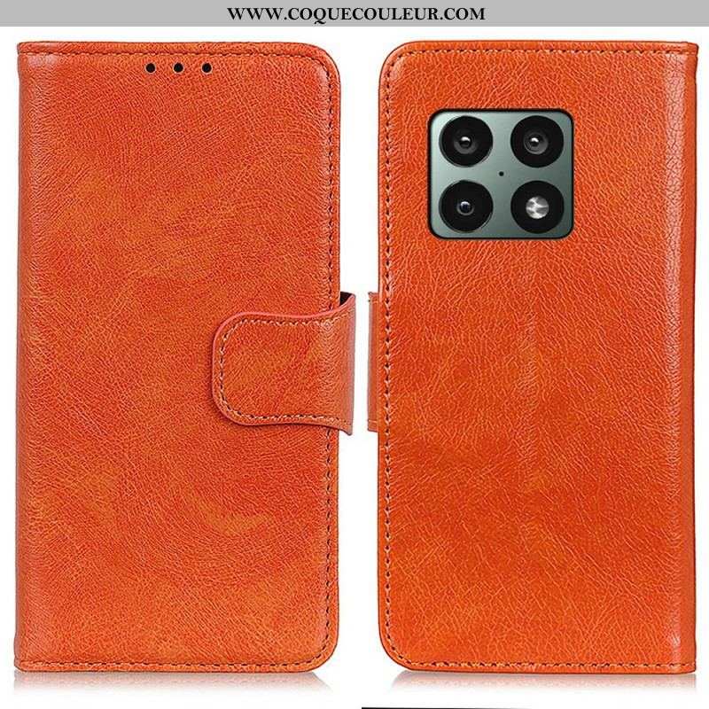 Housse OnePlus 10 Pro 5G Cuir Nappa Fendu