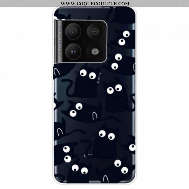 Coque OnePlus 10 Pro 5G Multiples Chats Noirs