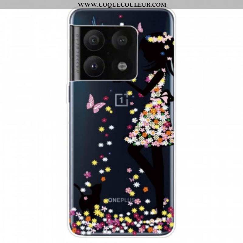 Coque OnePlus 10 Pro 5G Jeune Fille Fleurie