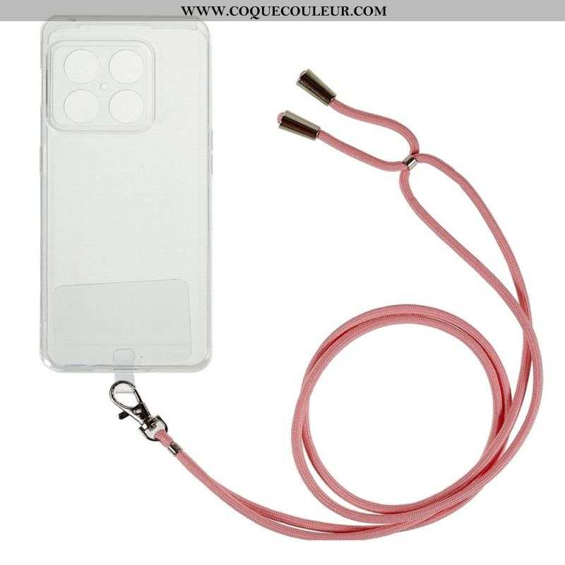 Coque OnePlus 10 Pro 5G Transparente avec Cordon Coloré