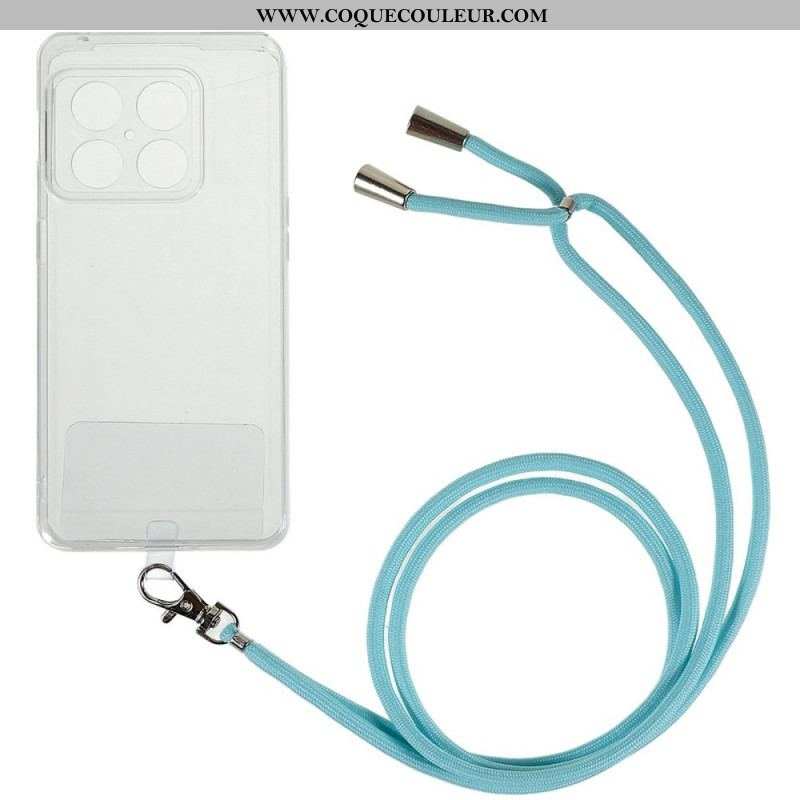 Coque OnePlus 10 Pro 5G Transparente avec Cordon Coloré