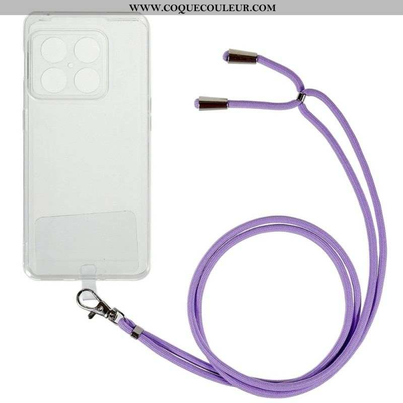 Coque OnePlus 10 Pro 5G Transparente avec Cordon Coloré