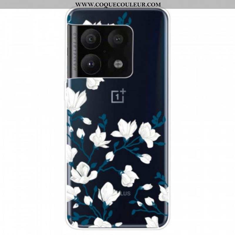 Coque OnePlus 10 Pro 5G Fleurs Blanches