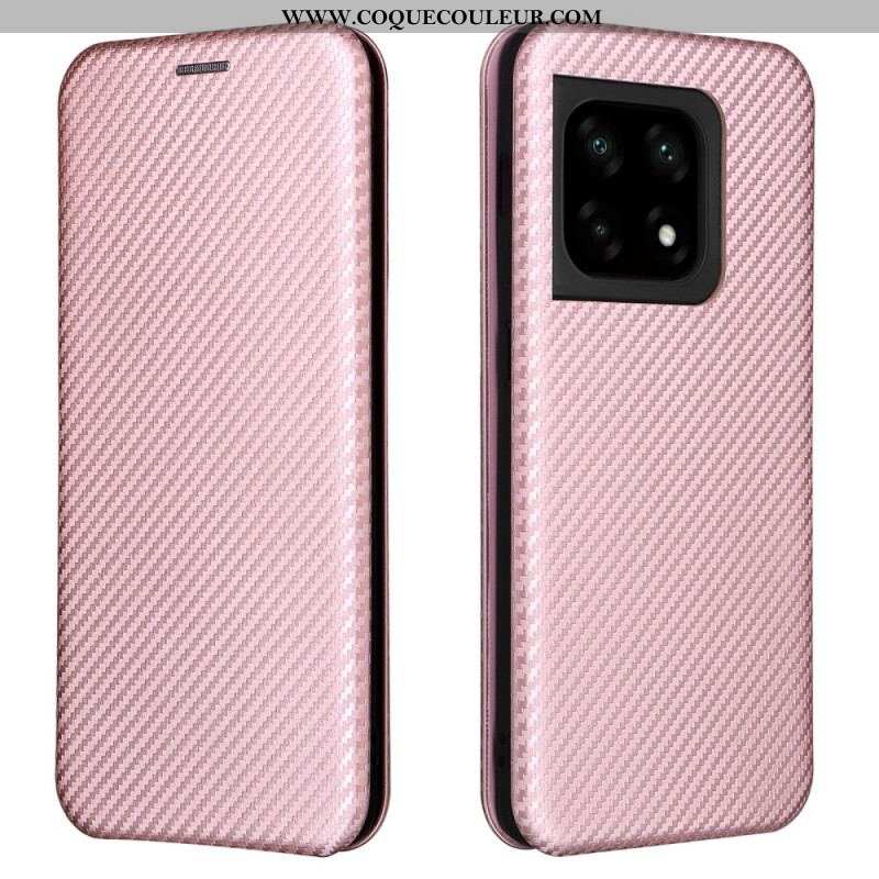 Flip Cover OnePlus 10 Pro 5G Fibre Carbone