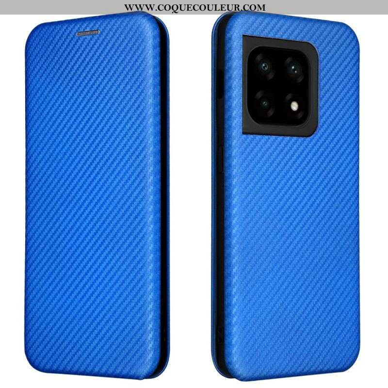 Flip Cover OnePlus 10 Pro 5G Fibre Carbone