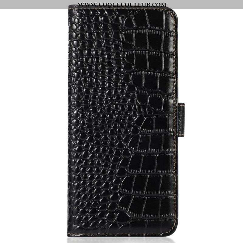 Housse OnePlus 10T 5G Style Crocodile RFID