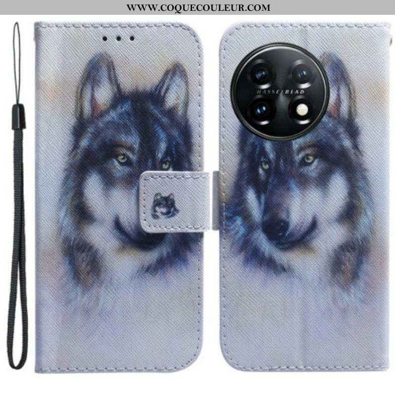 Housse OnePlus 11 5G Chien Aquarelle