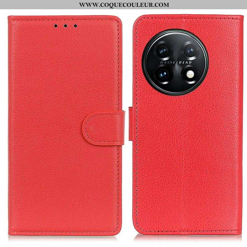 Housse OnePlus 11 5G Litchi Texture