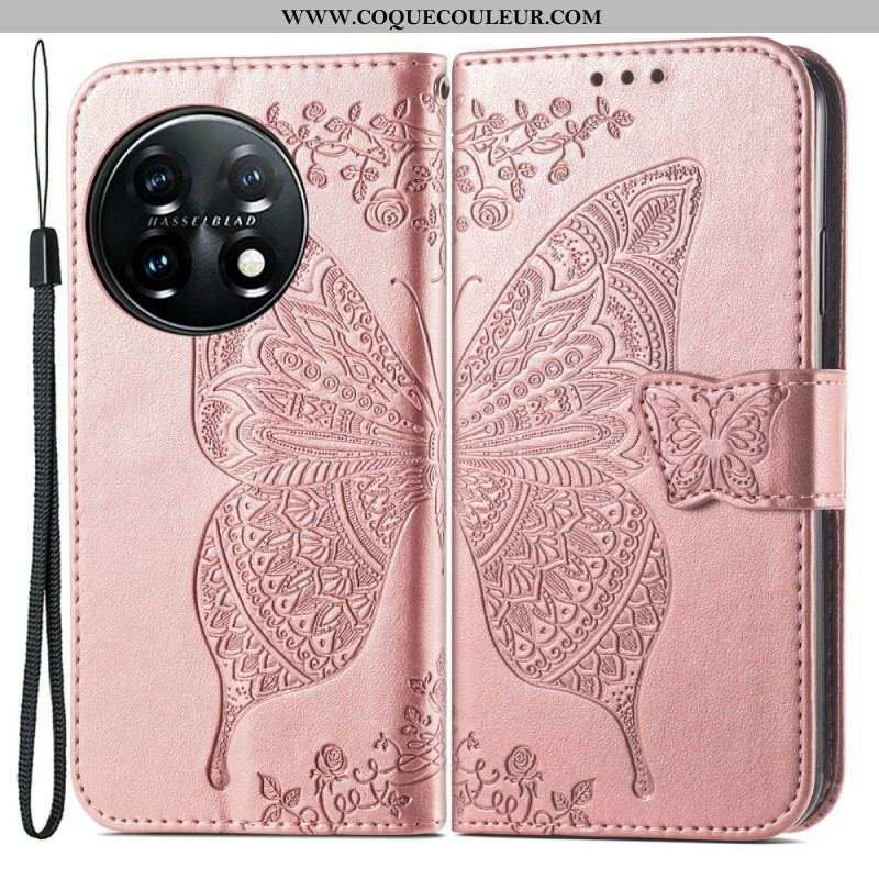 Housse OnePlus 11 5G Papillon Baroque