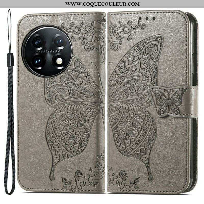 Housse OnePlus 11 5G Papillon Baroque