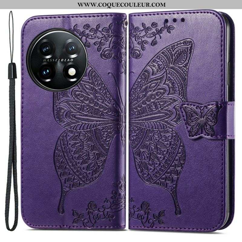 Housse OnePlus 11 5G Papillon Baroque