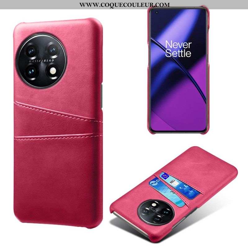 Coque OnePlus 11 5G Effet Cuir Porte-Cartes