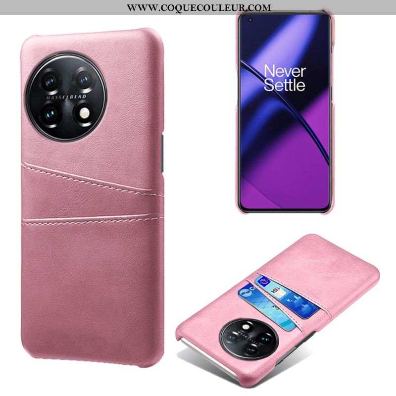 Coque OnePlus 11 5G Effet Cuir Porte-Cartes
