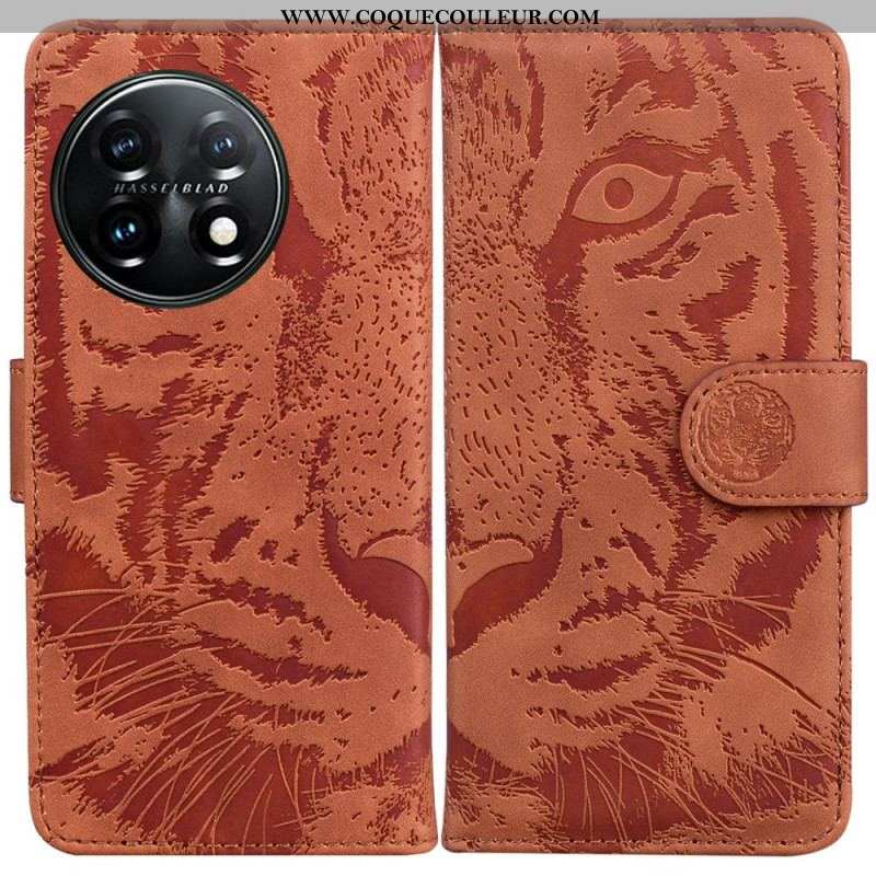 Housse OnePlus 11 5G Empreinte Tigre