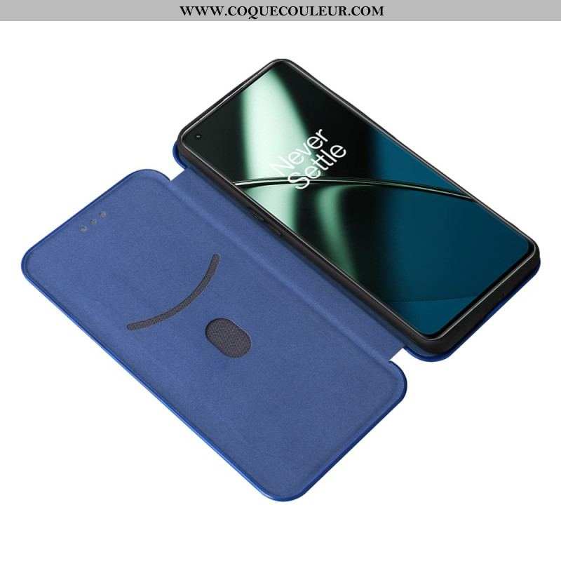 Flip Cover OnePlus 11 5G Fibre Carbone Colorée