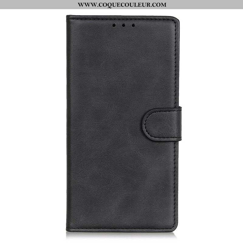 Housse OnePlus Nord 2 5G Matte Effet Cuir Rétro