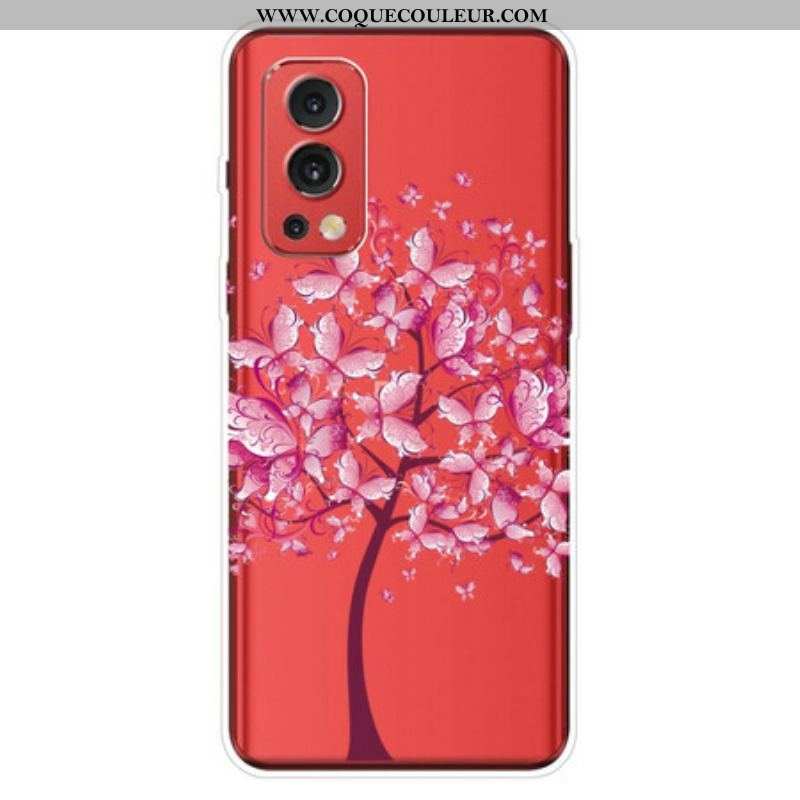 Coque OnePlus Nord 2 5G Transparente Arbre à Papillons