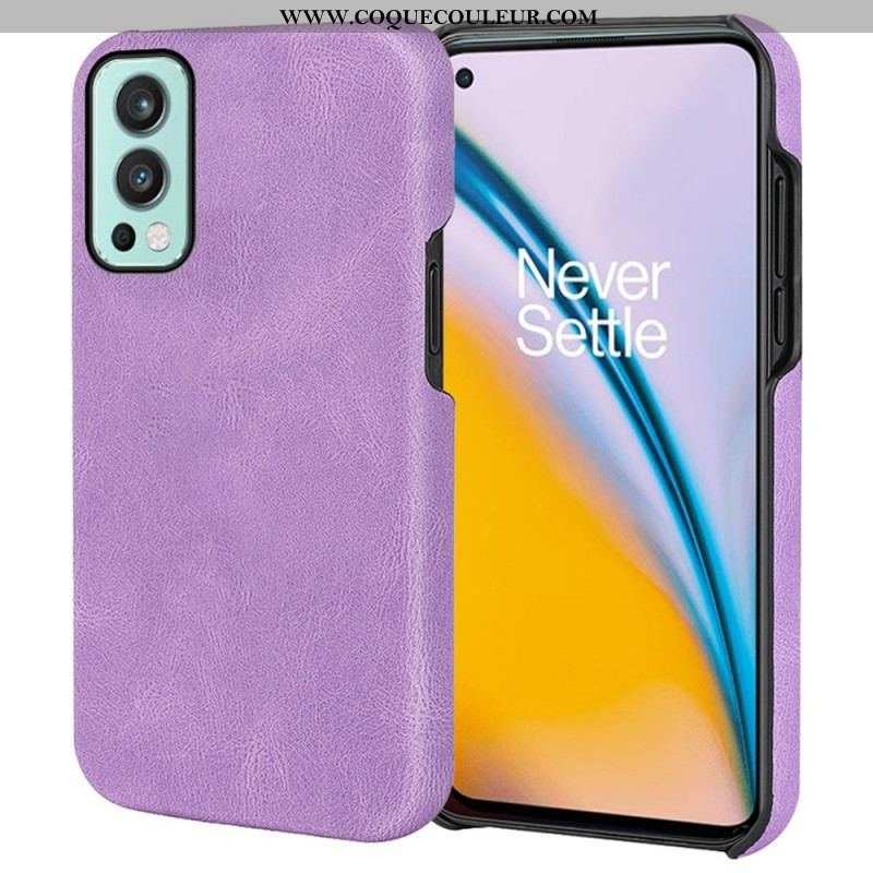 Coque OnePlus Nord 2 5G Effet Cuir Élégance New Colors