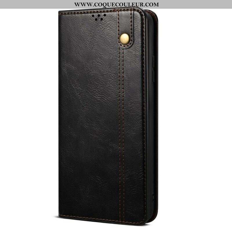 Flip Cover OnePlus Nord 2 5G Simili Cuir Ciré