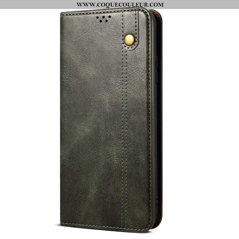 Flip Cover OnePlus Nord 2 5G Simili Cuir Ciré