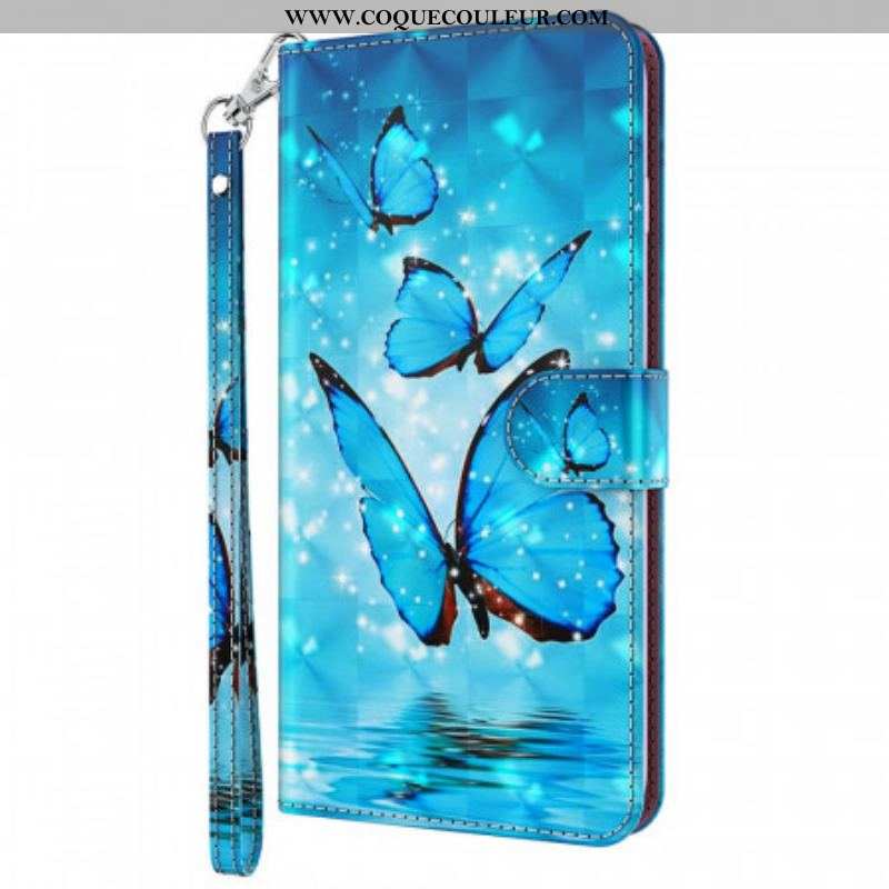 Housse OnePlus Nord 2 5G Papillons Bleus Volants