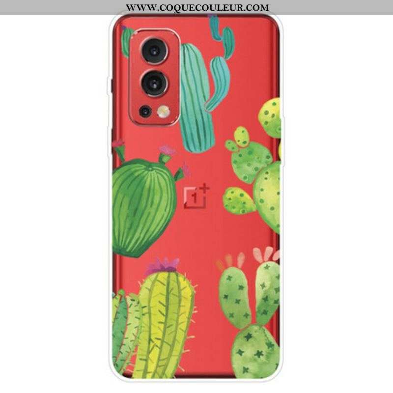 Coque OnePlus Nord 2 5G Cactus Aquarelle