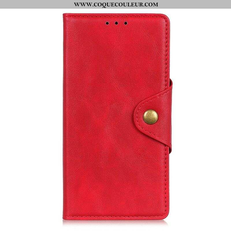 Housse OnePlus Nord 2 5G Simili Cuir Bouton