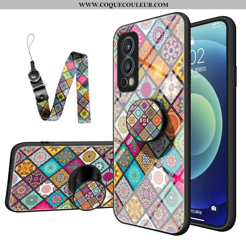 Coque OnePlus Nord 2 5G Support Magnétique Patchwork