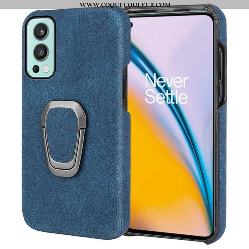 Coque OnePlus Nord 2 5G Effet Cuir Anneau-Support New Colors