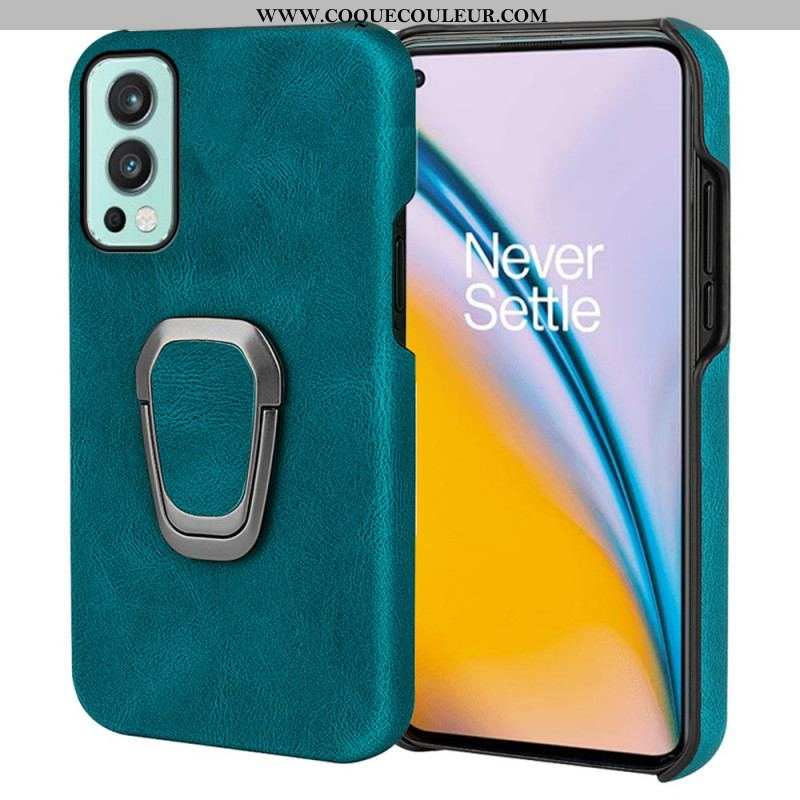 Coque OnePlus Nord 2 5G Effet Cuir Anneau-Support New Colors
