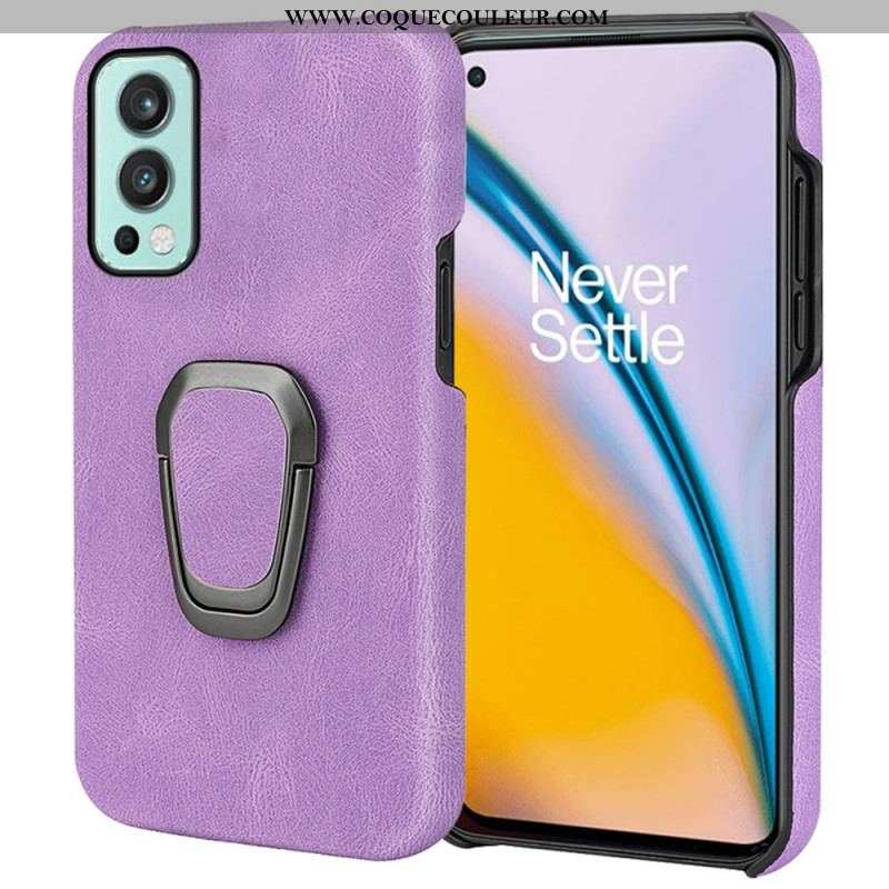 Coque OnePlus Nord 2 5G Effet Cuir Anneau-Support New Colors