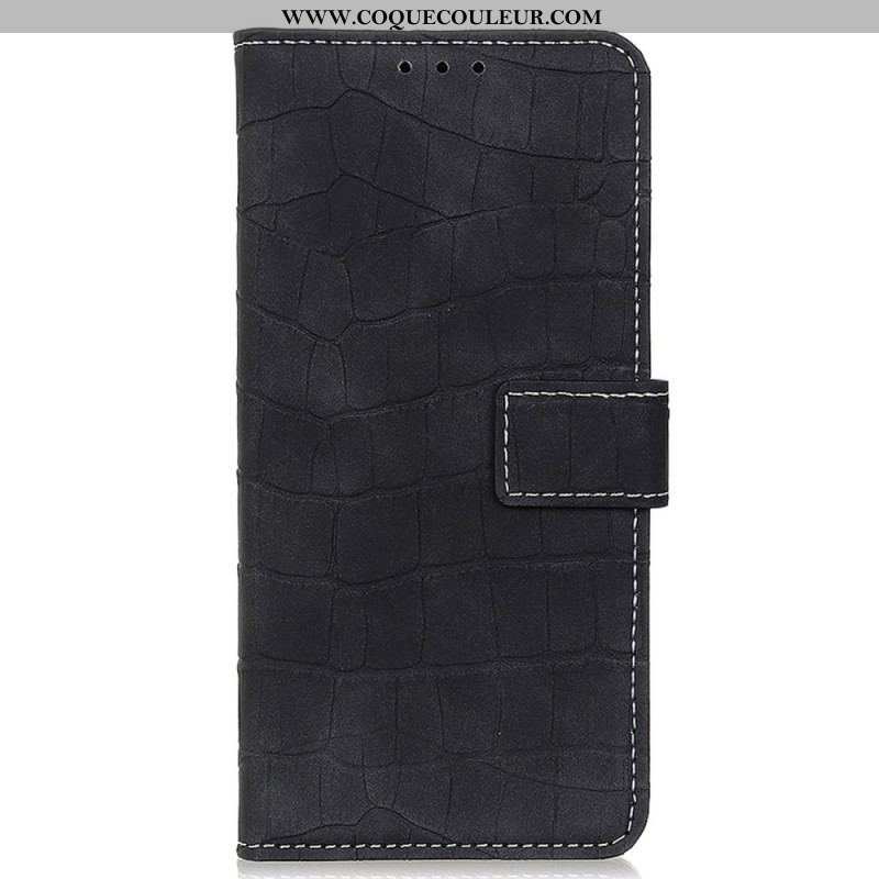 Housse OnePlus Nord 2T 5G Style Peau de Crocodile