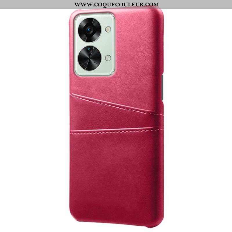 Coque OnePlus Nord 2T 5G Simili Cuir et Plastique Rigide