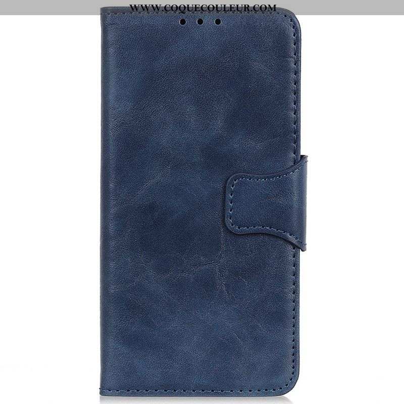 Housse OnePlus Nord 2T 5G Cuir Fendu Vintage