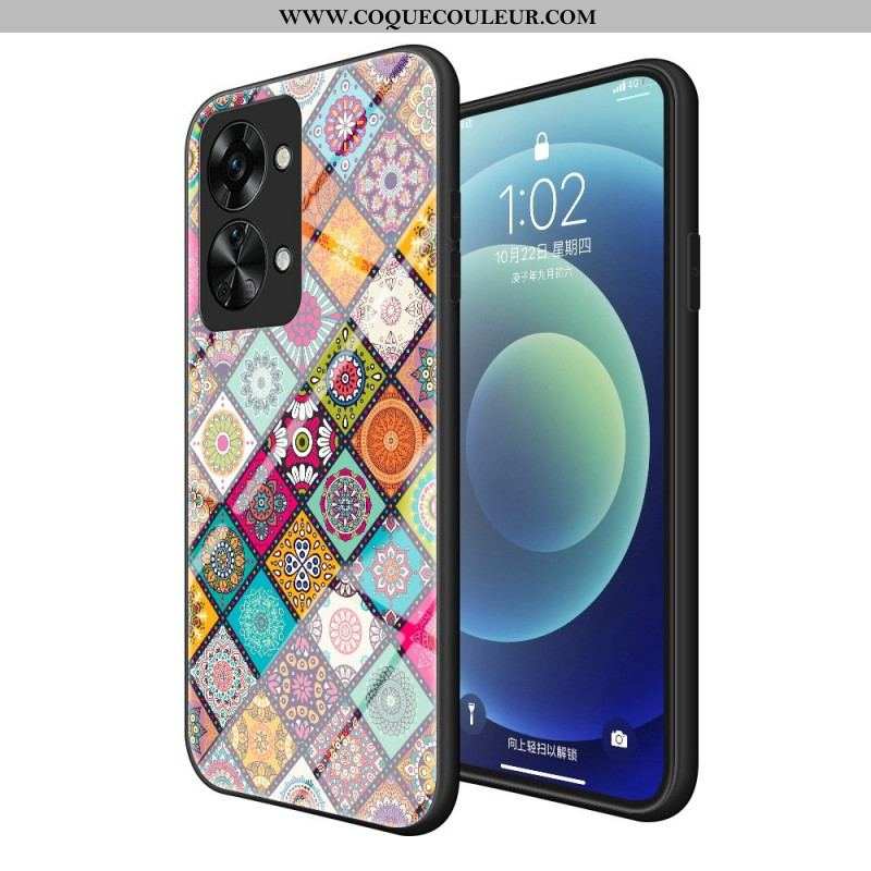 Coque OnePlus Nord 2T 5G Support Magnétique Patchwork