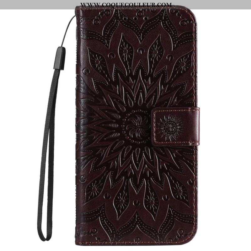 Housse OnePlus Nord 2T 5G Mandala avec Porte-Cartes à Lanière