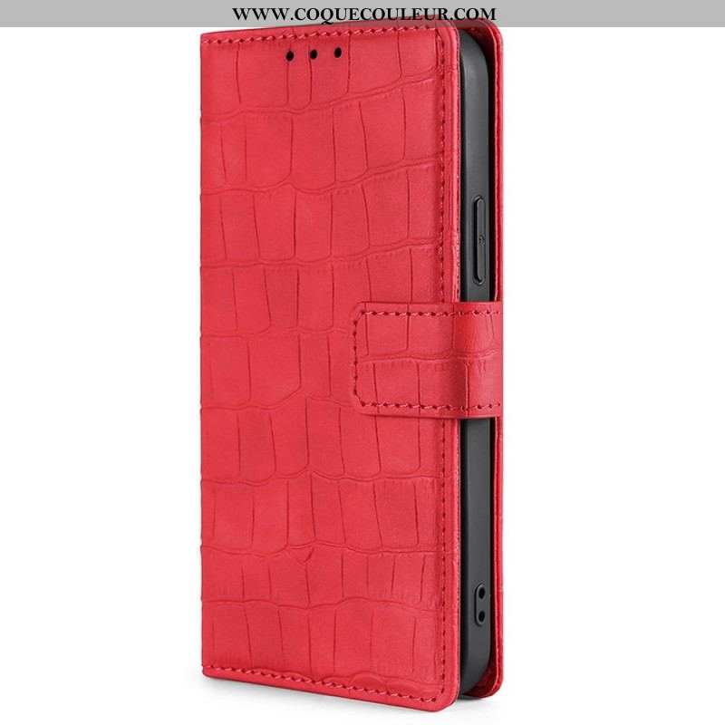 Housse OnePlus Nord 2T 5G Style Peau de Crocodile