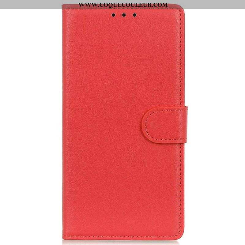 Housse OnePlus Nord 2T 5G Simili Cuir Traditionnel