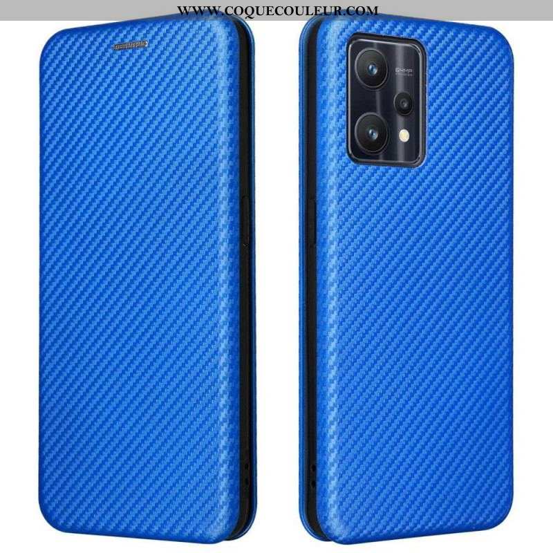 Flip Cover OnePlus Nord CE 2 Lite 5G Texture Fibre Carbone