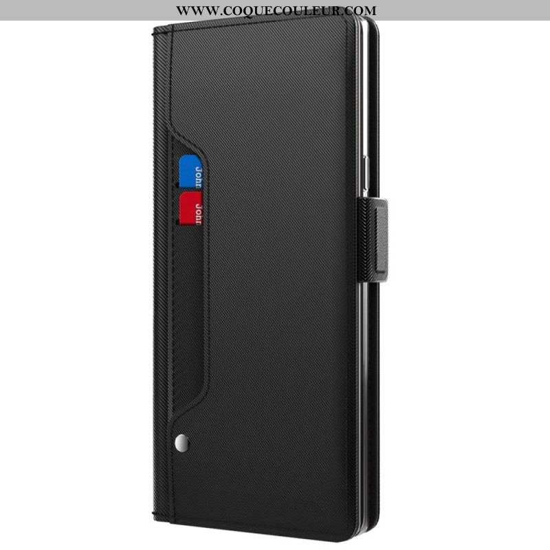 Housse OnePlus Nord CE 3 Lite 5G Miroir et Porte-Cartes Amovible