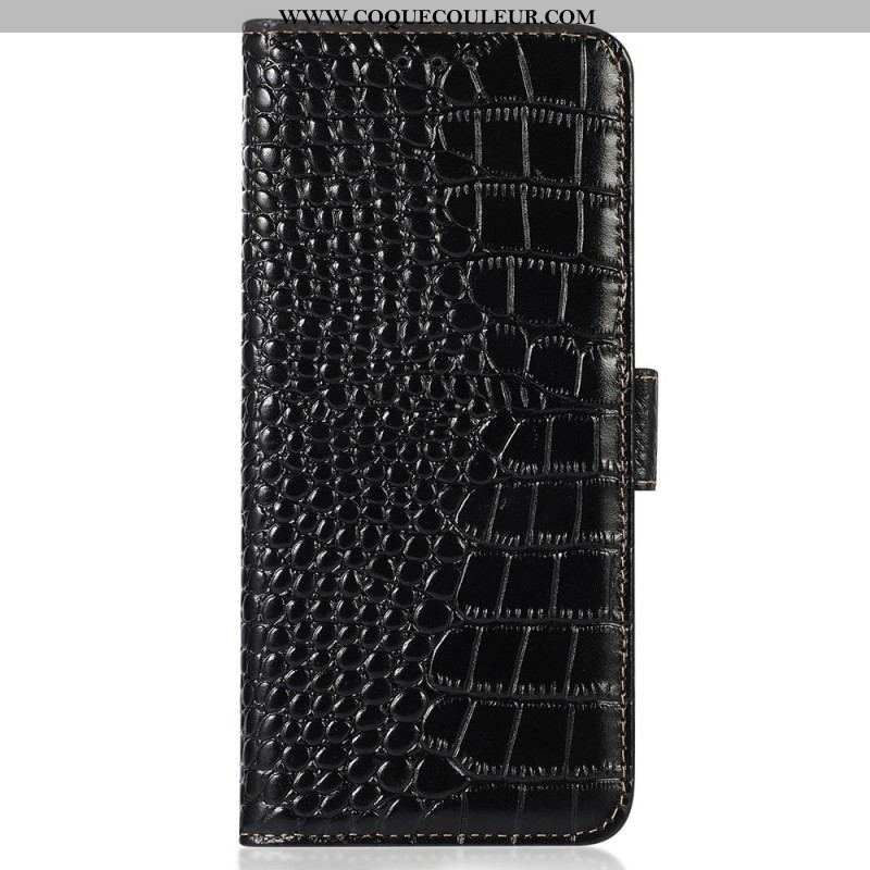 Housse OnePlus Nord CE 3 Lite 5G Style Crocodile RFID