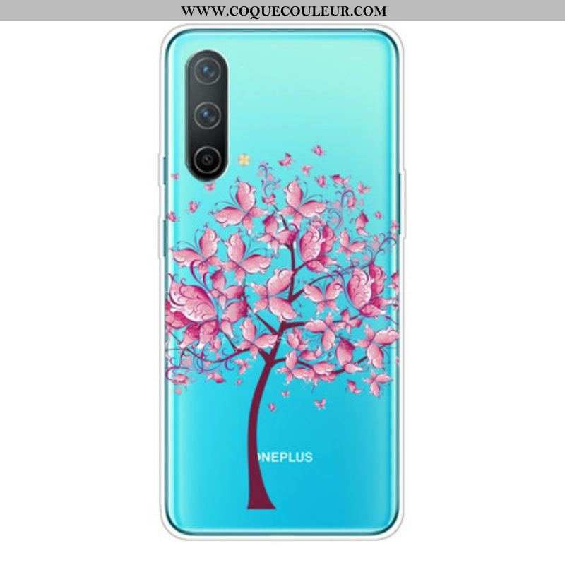 Coque OnePlus Nord CE 5G Transparente Arbre à Papillon